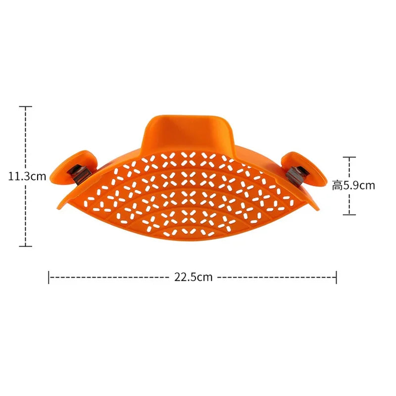 Universal Silicone Clip-on Pan Pot Strainer