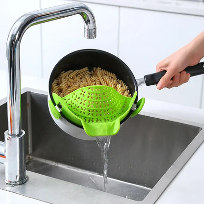 Universal Silicone Clip-on Pan Pot Strainer