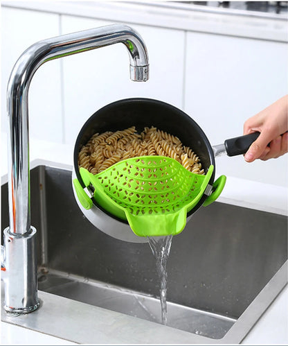 Universal Silicone Clip-on Pan Pot Strainer