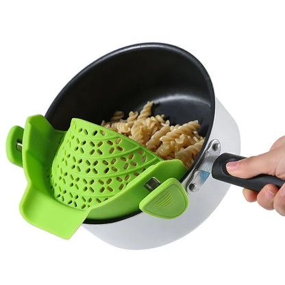 Universal Silicone Clip-on Pan Pot Strainer