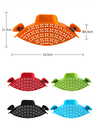 Universal Silicone Clip-on Pan Pot Strainer