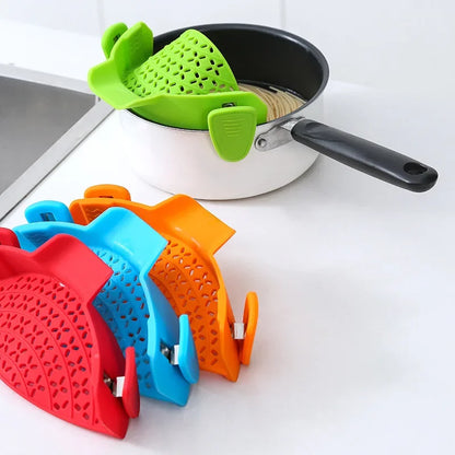 Universal Silicone Clip-on Pan Pot Strainer