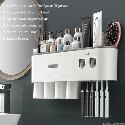 Automatic Toothpaste Squeezer Storage Rack