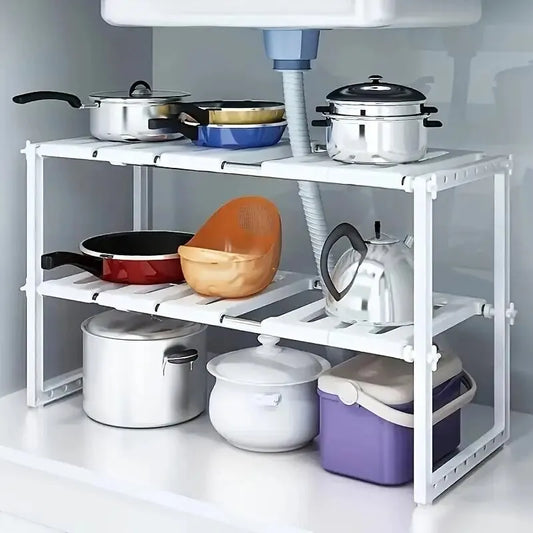 Kitchen Counter Shelves Cabinet Organizer