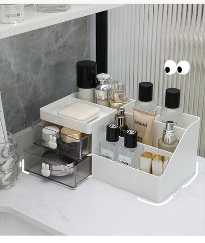 Desktop Transparent Organizer with Drawers