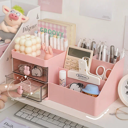 Desktop Transparent Organizer with Drawers