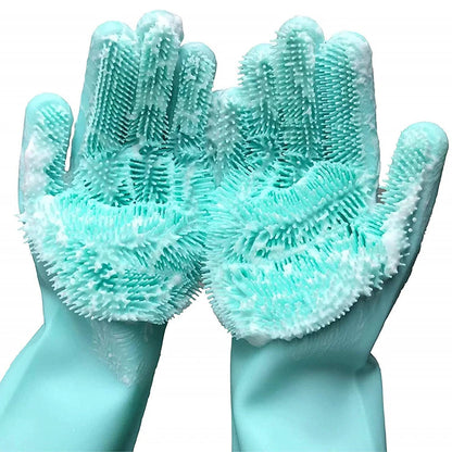 Magic Silicone Dishwashing Cleaning Gloves