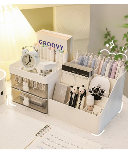 Desktop Transparent Organizer with Drawers