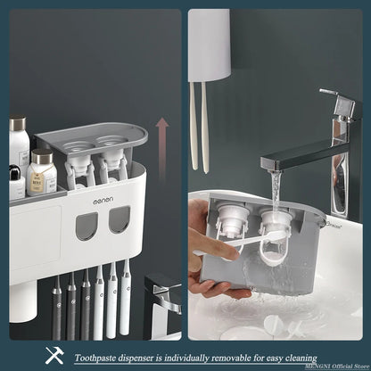 Automatic Toothpaste Squeezer Storage Rack